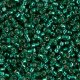 Miyuki Round Seed Beads Size 11/0 Silver Lined Emerald 24GM