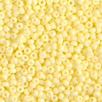 Miyuki Round Seed Beads Size 11/0 Duracoat Opaque Pale Yellow