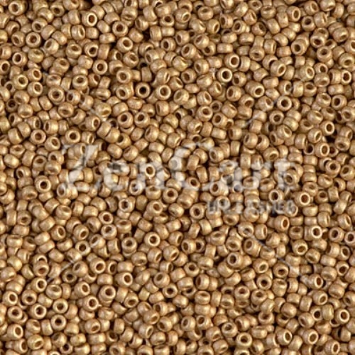 Miyuki Round Seed Beads 15/0 DURACOAT Galvanized Mat Chmpge 8.2g - Click Image to Close