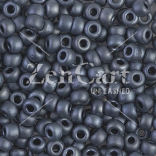 Miyuki Round Seed Beads 6/0 Matte Gunmetal Gray 20GM - Click Image to Close