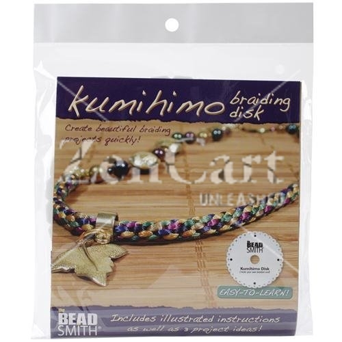 Kumihimo Disc Round 6" with instructions - Click Image to Close