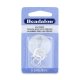Beadalon Ear Wires, Lever Back Plain, Silver Plated, 6 pcs