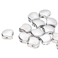 Czech Glass 2-Hole Ginko Beads 7.5mm 22GM Full Labrador