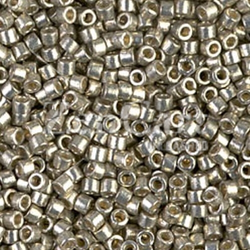 DB1851 Miyuki Delica Seed Beads 11/0 DURACOAT Glvn Lt Pewter - Click Image to Close