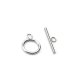 Toggle Clasp 20x15mm Stainless Steel 10 Sets Silver Tone