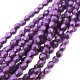 Fire Polished Faceted 3mm Round Beads 50pcs - CT SM Sprng Crocus