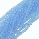 Fire Polished Faceted 3mm Round Beads 50pcs - Sapphire