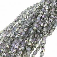 Fire Polished Faceted 3mm Round Beads 50pcs - Sakura
