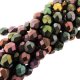 Fire Polished Faceted 6mm Round Beads 6"str - Mtlc Bronze Iris
