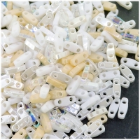 Miyuki Quarter Tila Beads 2-Hole 5x1.5mm Blushing Bride Mix 7.2G