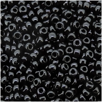 Miyuki Round Seed Beads Size 11/0 50GM Bulk Opaque Jet Black