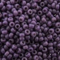 Miyuki Round Seed Beads Size 11/0 Duracoat Opq Dark Purple 23GM