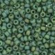 Miyuki Round Seed Beads Size 11/0 Frost Op Glaze Rnbw Green 24GM