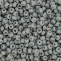 Miyuki Round Seed Beads Size 11/0 Frost Op Glaze Rnbw Cadet Gray