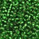 Miyuki Round Seed Beads Size 11/0 Silver Lined Green 24GM