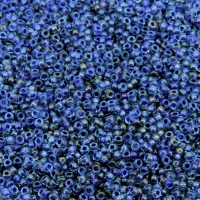 Miyuki Round Seed Beads 15/0 Spkl Purple Lnd Aqua LS 8.2GM