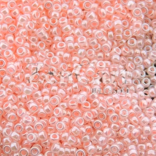Miyuki Round Seed Beads 15/0 Baby Pink Ceylon 8.2GM - Click Image to Close
