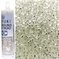 Miyuki Round Seed Beads 15/0 Silver Lined Crystal 8.2GM