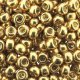 Miyuki Round Seed Beads 6/0 Galvanized Gold 20GM