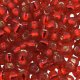 Miyuki Round Seed Beads 6/0 Silver Lined Ruby Red 20GM