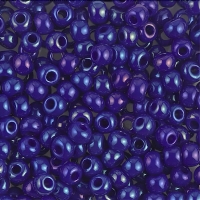 Miyuki Round Seed Beads 6/0 Opaque Cobalt Luster 20GM