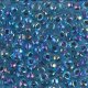 Miyuki Round Seed Beads 6/0 Blue Lined Aqua AB 20GM