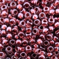 Miyuki Round Seed Beads 6/0 Pearlized Amy Lined Burgundy 20GM