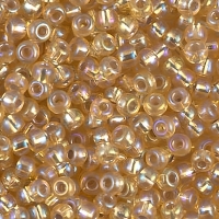 Miyuki Round Seed Beads Size 8/0 Silver Lined Gold AB 22GM