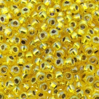 Miyuki Round Seed Beads Size 8/0 Silver Lined Yellow AB 22GM