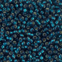 Miyuki Round Seed Beads Size 8/0 Silver Lined Blue Zircon 22GM