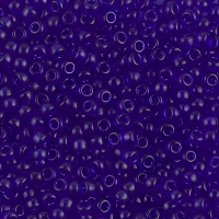 Miyuki Round Seed Beads Size 8/0 Transparent Cobalt Blue 22GM