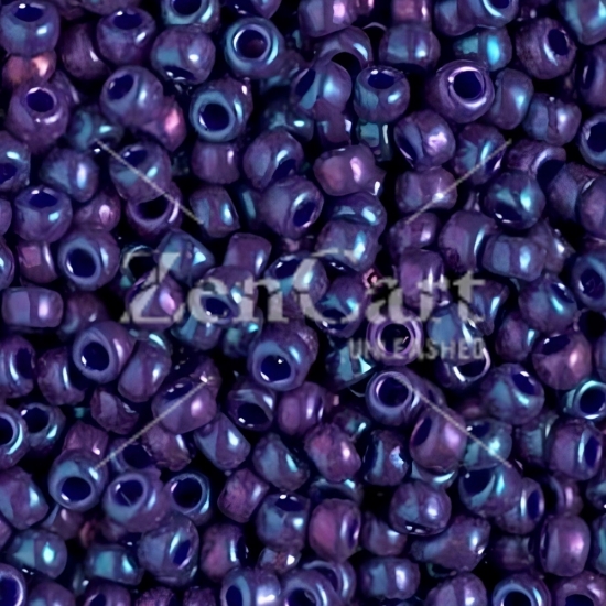 Miyuki Round Seed Beads Size 8/0 Opaque Eggplant Luster 22GM - Click Image to Close