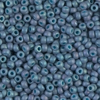 Miyuki Round Seed Beads Size 8/0 Matte FF Pale Blue Lilac 24GM