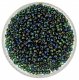 Miyuki Round Seed Beads Size 8/0 Fuchsia Lnd Emerald Green AB
