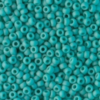 Miyuki Round Seed Beads Size 8/0 Matte Opaque Turquoise 22GM