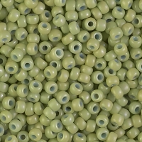Miyuki Round Seed Beads Size 8/0 DURACOAT Opq Spring Green 22GM