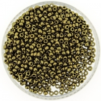 Miyuki Round Seed Beads Size 8/0 Metallic Dark Bronze 22GM