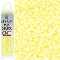DB1491 Miyuki Delica Seed Beads 11/0 Opaque Pale Yellow 7.2GM