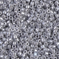 DB1570 Miyuki Delica Seed Beads 11/0 Opaque Ghost Gray Luster