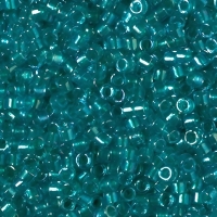 DB2380 Miyuki Delica Seed Beads 11/0 Fancy Lined Teal Green 7.2G