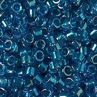 DB2385 Miyuki Delica Seed Beads 11/0 Fancy Lined Teal Blue 7.2GM