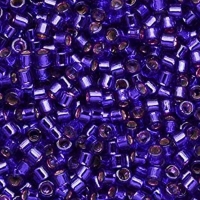 DB610 Miyuki Delica Seed Beads Size 11/0 Silver Lined Violet