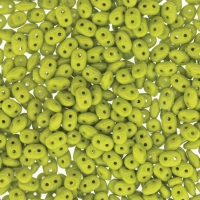 Czech SuperDuo Two-hole Beads 5x2.5mm Opaque Green