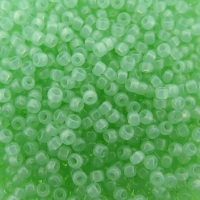 Seed Beads Round Size 11/0 28GM Translucent Light Green