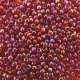 Seed Beads Round Size 11/0 28GM Trans Rainbow Ruby Red