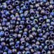Seed Beads Round Size 11/0 28GM Semi Glazed Rainbow Navy Blue