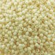 Seed Beads Round Size 11/0 28GM Opaque Pastel Frosted Egg Shell