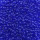 Seed Beads Round Size 11/0 28GM Trans Cobalt Blue