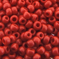 Seed Beads Round Size 8/0 Opaque Pepper Red 28GM 8-45