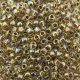 Seed Beads Round Size 8/0 Gold Lined Crystal AB 28GM 8-994